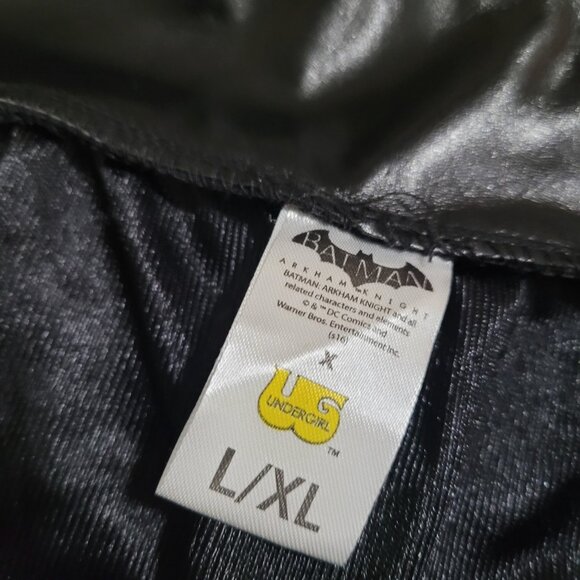 Harley Quinn Size L/XL Skirt Black Faux Leather Tutu Costume - Picture 6 of 13